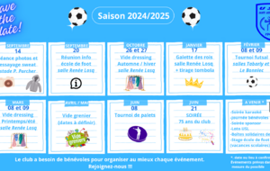 AGENDA EVENEMENTS DE LA SAISON