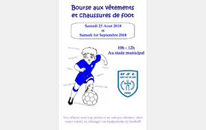 Bourse aux vêtements de foot