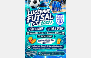 Lucéenne Futsal CUP 2027 - U9M / U15F