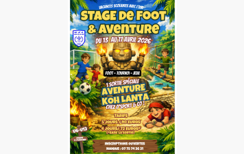 STAGE D'AVRIL - FOOT &amp; AVENTURE