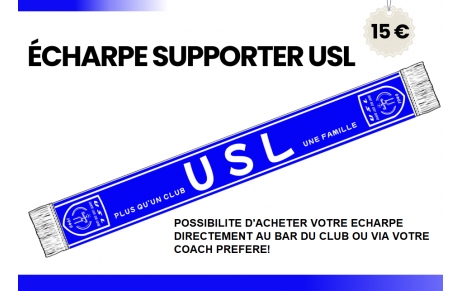 VOTRE ECHARPE AUX COULEURS DE L’USL