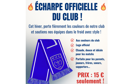 VOTRE ECHARPE AUX COULEURS DE L’USL